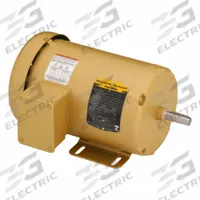 BALDOR General Purpose Motor: Rigid Base Mount, Totally Enclosed Fan Cooled, 1 1/2 hp, 1,760 RPM (MPN EM3554). Key specifications — Brand: BALDOR; Nameplate Voltage @ 60 Hz: 208-230/460V AC; Full Load Current @ 60 Hz: 4.4/2.2 A; Nameplate RPM @ 60 Hz: 1,760 RPM; Motor Enclosure: TEFC.