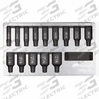 INGERSOLL RAND Impact Socket Set: Small Set (0-50 pieces) Set Size, 14 Pieces, (14) 6-Points, SAE (MPN DXSK2H14L). Key specifications — attr1204251: INGERSOLL RAND; attr1215454: 7/16 in to 1-1/4 in.