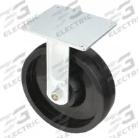 DAYTON Rigid Caster: 625 lb Load Capacity, 8 in Overall Lg, 2 in Overall Wd, Polyolefin/Steel, Black (MPN NOB7903). Key specifications — Material: Polyolefin; Compatible Grainger Part Number: 3BE80; Color: Black; Brand: DAYTON; Manufacturer Part Number: NOB7903.