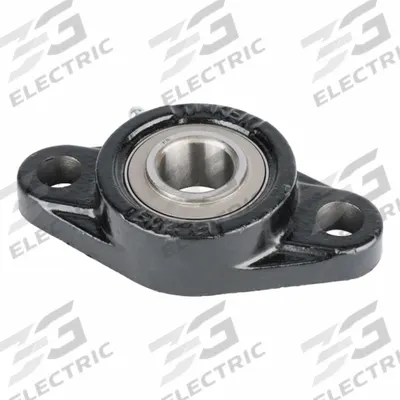 TIMKEN Flange Mount Bearing: Radial Ball, 45 mm Bore, Cast Iron, Concentric Collar - General Purpose Flange-Mount Ball Bearings