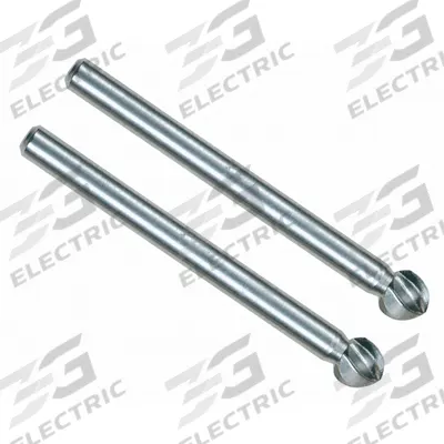 DREMEL Carving Bit: High Grade Steel, Pear, 3/16 in Head Wd, 3/16 in Head Lg, 1/8 in Shank Dia - Carving & Engraving Bits for Rotary Tools