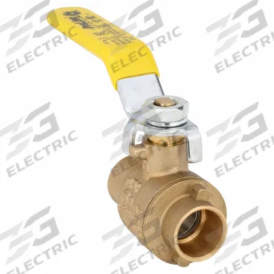 APPROVED VENDOR Manual Two-Way Ball Valve: 1/2 in, Brass, Straight, Sweat x Sweat - Brass Ball Valves