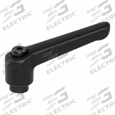 JW WINCO Adjustable Handles; Adjustable Levers: Plastic w/ Steel Thread, 1/4"-20 Thread - Teardrop-Style Adjustable Handles with Threaded Hole