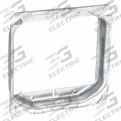 RACO Plaster Ring: Raised, 3/4 in Raised Ht, Steel, 4 in Overall Lg - Plaster Rings