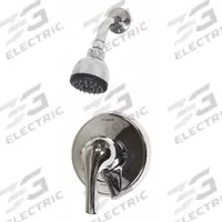 SYMMONS Shower Faucet: Origins, 2.5 gpm Fixed Showerhead Flow Rate, Plastic, Polished Chrome Finish (MPN S-9601-XPLR). Key specifications — Showerhead Material: Plastic; Series: Origins.