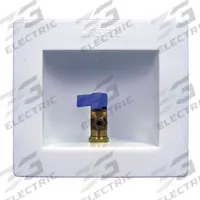 WATER-TITE Outlet Box: 1/2 in F1807, 1/2 in PEX, Center, 5.75 in Box Wd, 4.87 in Box Ht (MPN 87969). Key specifications — Valve Connection: 1/2 in PEX; Inlet Connection: 1/2 in F1807; Drain Location: Center; Brand: WATER-TITE.