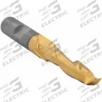 CLEVELAND Square End Mill: High Speed Steel, TiN Coated, 2 Flute, 3/8" Mill Dia, 1-1/2" LOC (MPN C39084)