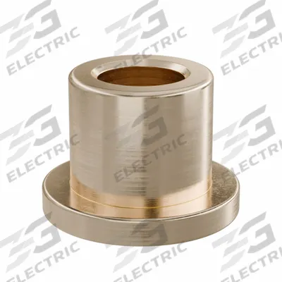 OILITE Flanged Sleeve Bearing: Bronze, SAE 841, 6 mm Bore, 10 mm OD, 10 mm Lg - Lubricated General Purpose Metallic Flanged Sleeve Bearings