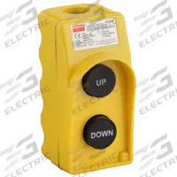 DAYTON Pendant Control Station: (2) Push Buttons, 2NO, Up/Down, NEMA 1/3/3R/4/4X, (2) Push Buttons (MPN 20C809). Key specifications — AC Contact Rating: 10 A @ 600 V; Action: Momentary/Momentary; DC Contact Rating: 5 A @ 600 V; Enclosure Material: Plastic; Legend: Up/Down; Operator Configuration: (2) Push Buttons; Brand: DAYTON; Manufacturer Part Number: 20C809.
