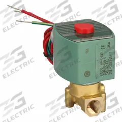 REDHAT Solenoid Valve: 2-Way, Normally Closed, 1/4 in Pipe Size, 220V AC/240V AC, High Flow (MPN 8262H202). Key specifications — Pipe Size: 1/4 in; Voltage: 240V AC; Brand: REDHAT; Coil Enclosure: Without Junction Box.