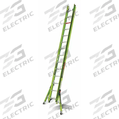 LITTLE GIANT Extension Ladder: 28 ft Ladder Size, Fiberglass, 300 lb Load Capacity - Ultra-Stable Non-Conductive Fiberglass Extension Ladders