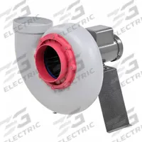 Blower: 10 in Wheel Dia, Direct Drive, Includes Drive Pack, 3 hp, 230/460V AC, 3 Ph (MPN P25ST2P300). Key specifications — Rotation: CCW; Brand: PLASTEC; Motor Housing Design: Totally Enclosed Motor; Nominal Voltage: 230/460V AC.