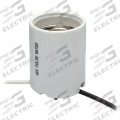 LEVITON Lampholder: Lamp Holder, Mogul Screw (E39), 2 5/8 in Overall Lg, 1,500 W Watt, 600V AC Volt (MPN 8756). Key specifications — attr234509: Mogul Screw (E39); attr234515: 600V AC; attr327041: Lamp Holder; attr239872: LEVITON; attr234516: White; attr234535: Single Circuit.