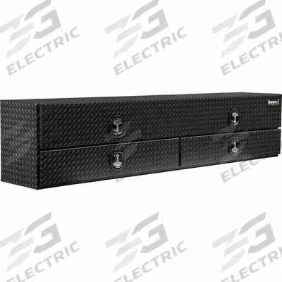 BUYERS PRODUCTS Side-Mount Truck Box: Side-Mount Truck Box, Single Flip-Up Door Lid, Aluminum - Single Flip-Up Door Topside Boxes with Drawers