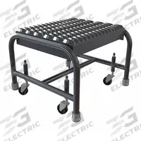 TRI-ARC Step Stool: 12 in Overall Ht, 350 lb Load Cap, 1 Steps, Aluminum, 12 in Standing Ht (MPN WLAR001164). Key specifications — attr1051722: Rolling Step Stool; attr1051697: TRI-ARC; attr1051699: (4) Swivel; attr1051702: Silver; attr1051713: Handrails Not Included; attr1051726: Rectangle.