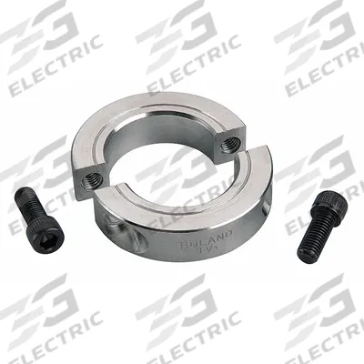 RULAND MANUFACTURING Shaft Collar: 2-Piece, Inch, Round, Clamp-On, 1 1/8 in Bore Dia, Aluminum - Aluminum Shaft Collars