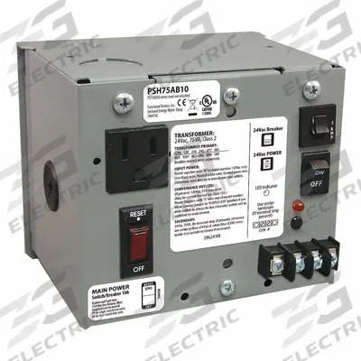 FUNCTIONAL DEVICES INC / RIB Class 2 Power Supply: 75 VA Power Rating, 24V AC - Enclosed & Panel Mounted Class 2 Transformers
