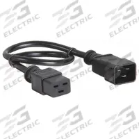 APC BY SCHNEIDER ELECTRIC Power Cord: 15 ft Lg, 3/14, C20 Plug, C19 Receptacle, H05VV-F, Rubber (MPN AP9887). Key specifications — Brand: APC BY SCHNEIDER ELECTRIC; Jacket Material: Rubber.