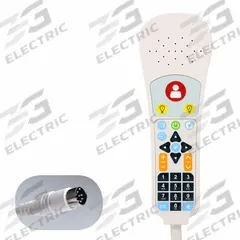 CREST HEALTHCARE SUPPLY Infrared Pillow Speaker: 3 3/16 in Overall Wd, 8-Pin DIN, 30V DC (MPN ET0401EDAEA014ZE1). Key specifications — End Connection Type: 8-Pin DIN; Standards: FDA Listed; Manufacturer Part Number: ET0401EDAEA014ZE1; Color: White; Voltage: 30V DC; Brand: CREST HEALTHCARE SUPPLY; Call Station Type: Infrared Pillow Speaker.