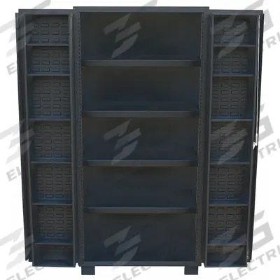 JAMCO Bin Cabinet: 48 in x 24 in 78 in, 16 Shelves, 0 Bins, Deep Box, 14 ga Panel - Customizable Bin Cabinets with Shelves