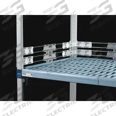 METRO Back Ledge: 2 in x 48 in, Side to Side, 2 Dividers/Ledges, Polymer/Stainless Steel, Taupe (MPN MQL48-2S). Key specifications — Brand: METRO; Material: Polymer; Total Number of Dividers/Ledges: 2; Color: Taupe.
