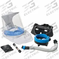 PAPR System Kit: Full Hood, Belt-Mount, Universal (MPN EVAHLSTLN2KNC). Key specifications — Headgear Type: Full Hood; Size: Universal; Includes: EVAHLBAT1 Battery; Blower Mount: Belt-Mount.