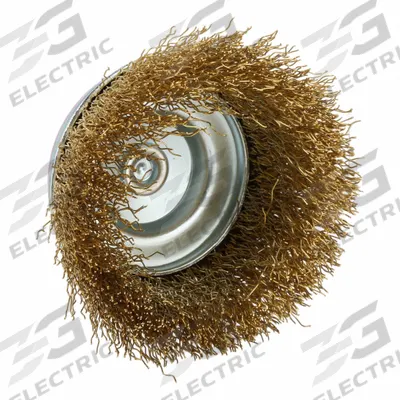 APPROVED VENDOR Cup Brush: Crimped Brass, 2 3/4 in Brush Dia, 1/4 in Shank - Nonsparking Light-Cleaning Brushes for Soft Materials