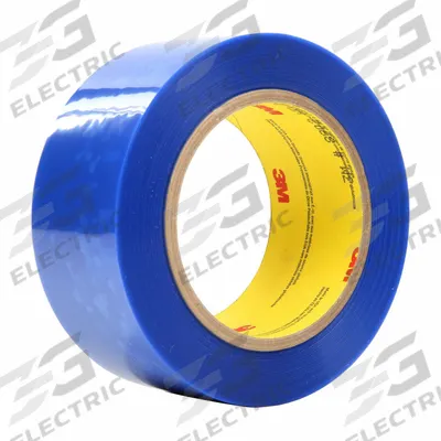 3M Film Tape: 2 in Wd, 72 yd Lg, 3.4 mil Thick, Polyester Film, Silicone - High-Temperature Film Masking Tape