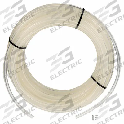 EAGLE BELTING Round Belt: Clear, 1/2 in Dia, For 4 in Min Pulley Dia, 100 ft Overall Lg - Hollow-Core Smooth Round Belts
