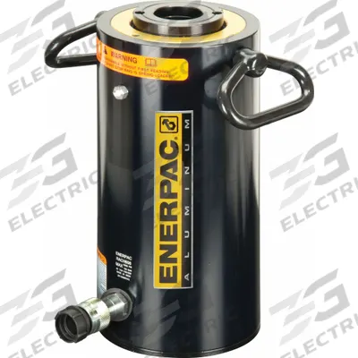 ENERPAC Hollow Cylinder: 65.6 ton Nominal Capacity, 9 13/16 in Nominal Stroke Lg - Lightweight Hollow Rams