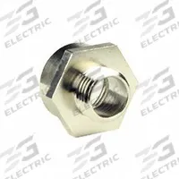 GIOVENZANA: M16 Male to 1/2" NPT Female, Nickel-Plated Brass, 30 mm x 26 mm x 21 mm (MPN 12903020). Key specifications — Brand: GIOVENZANA; Adapter Type: M16 Male to 1/2" NPT Female; Construction: Nickel-Plated Brass; Dimensions: 30 mm x 26 mm x 21 mm.