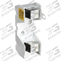 BUSSMANN Fuse Block: Open Block Design, 1 Pole, 250 V AC, Box Lug, Non-Indicating (MPN RM25100-1CR). Key specifications — Brand: BUSSMANN.