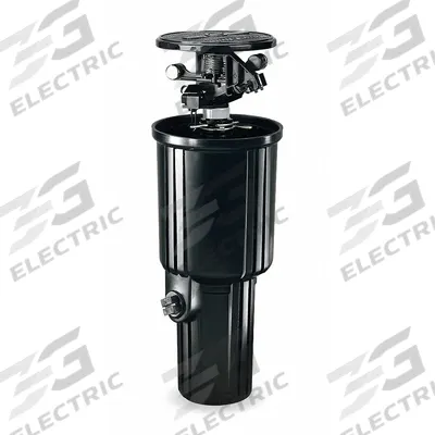 RAIN BIRD Pop-Up Impulse Sprinkler Head: Adj, 24 to 45 ft, 1.5 to 8.4 gpm, 15 to 70 psi - Pop-Up Sprinkler Heads