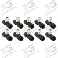 LEGRIS Push-Fit Tee Fitting: 12 mm OD x 12 mm OD x 1/4 in Pipe Size, Tube x Tube x MBSPT, 10 PK (MPN 3108 12 13). Key specifications — Brand: LEGRIS.