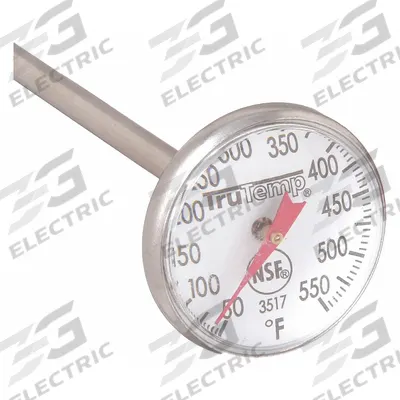 TAYLOR Pocket Test Chef Thermometer: Temp Test, Analog, 5 in Overall Lg, 1 in Dial Size - Analog Dial Thermometers for Food