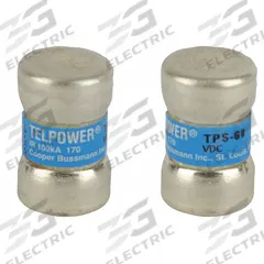 BUSSMANN Telecom Protection Fuse: TPS Series, Fast-Acting, Cylindrical, 60 A, 170 V DC (MPN TPS-60). Key specifications — Series: TPS; Brand: BUSSMANN.