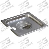 CARLISLE Pan Cover: Sixth Size, Rectangular, 24 ga Gauge, 6 7/8 in Overall Lg, 6 1/4 in Overall Wd (MPN 607160CS). Key specifications — Brand: CARLISLE; Dishwasher Safe: Yes; NSF Certified: No; Product Type: Pan Cover; Manufacturer Part Number: 607160CS.