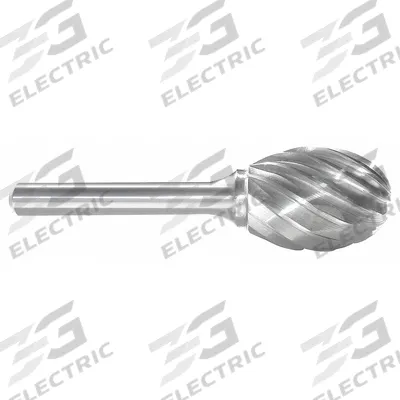 APPROVED VENDOR Carbide Bur: Oval, SE-7NF, Aluminum Cut, 3/4" x 1" Head - Aluminum-Cut Oval Burs