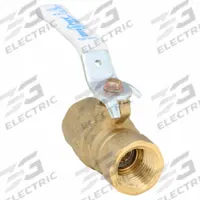 MILWAUKEE VALVE Manual Two-Way Ball Valve: 1/2 in, Brass, Straight, FNPT x FNPT, Full Port Ball Port (MPN UPBA475B 1/2). Key specifications — Brand: MILWAUKEE VALVE; Handle: Locking Lever.