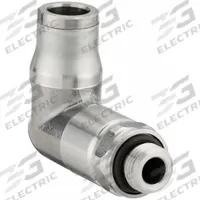 LEGRIS Push-Fit Elbow Fitting: 1/8 mm Pipe x 8 mm OD Size, BSPP x Push-to-Connect, Stainless Steel (MPN 3899 08 10). Key specifications — Brand: LEGRIS; Thread Size A: G1/8.