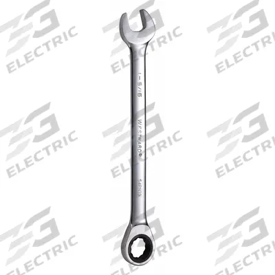 WESTWARD Combination Wrench: Alloy Steel, Chrome, 1 5/16 in Head Size, 18 in Overall Lg - SAE 12-Point Ratcheting Combination Wrenches