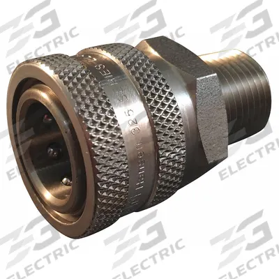 HANSEN Hydraulic Quick Connect Hose Coupling: 1/2 in, 303 Stainless Steel - ST Series Hydraulic Quick-Connect Coupling Bodies