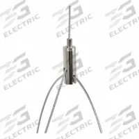 SYLVANIA Linear Highbay 2A, Aircraft Cable Mount: 60 in Lg, For Linear High Bay 2A (MPN LNHIBA2A/ACCABLEMT). Key specifications — Color: Silver; Material: Steel; Includes: Cable Mount; Accessory Type: Chain Mount; For Use With: Linear High Bay 2A; Finish: Unfinished; Brand: SYLVANIA.