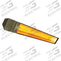 FOSTORIA Electric Infrared Heater: 6000W Watt Output, 240V AC, 1 Phase, Hardwired, 60° Beam Pattern (MPN OCH2-66-240V-SS). Key specifications — Wattage Output: 6000W; Voltage: 240V AC; Brand: FOSTORIA; Electrical Connection: Hardwired; Element Type: Quartz Tube; Housing Color: Silver; Housing Material: 304 Stainless Steel; Overall Dimensions - L x W x D: 66 in x 7-1/2 in x 7 in.