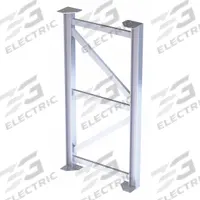 TRI-ARC Platform Support Leg: 5.3 ft Overall Ht, 30 in Overall Wd, 500 lb Load Capacity (MPN MPASST7). Key specifications — Brand: TRI-ARC; Compatible with Manufacturer Model Number: MPASGR30; Material: Aluminum; Color: Gray.
