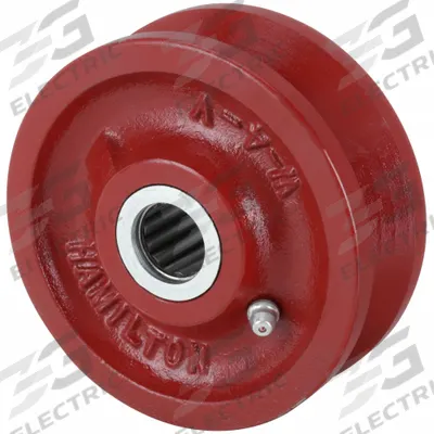 APPROVED VENDOR Track Wheel: 4 in Wheel Dia., 1 1/2 in Wheel Wd, 600 lb Load Capacity, Steel - V-Groove Track Wheels