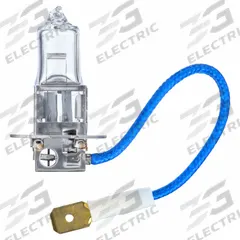 APPROVED VENDOR Halogen Bulb: Halogen, Spade Terminal (PK22s), T3-1/2, H3 55HD, 12V, 55 W Watt (MPN H3 55W HD). Key specifications — Bulb Shape: T3-1/2; Brand: APPROVED VENDOR; Trade Number: H3 55HD; Voltage: 12V.