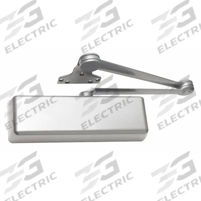 LCN Door Closer: Parallel Mounting Type, Grade 1 - Heavy Duty, Aluminum, 12 1/8 in Lg - Parallel Arm-Mount Door Closers