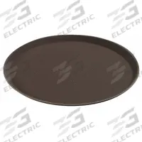 CARLISLE Serving Tray: Plastic, Black, 16 7/16 in Overall Wd, 1 in Overall Ht, 16 7/16 in Overall Lg (MPN 1600GL004). Key specifications — Material: Plastic; Product Type: Serving Tray; NSF Certified: No; Brand: CARLISLE; Color: Black.