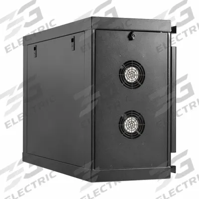 EATON TRIPP LITE Mini Rack Enclosure: 6 Rack Units, 120V AC, 26.6 in x 39.05 in x 13.9 in - Fan-Cooled Server Rack Enclosures & Network Cabinets